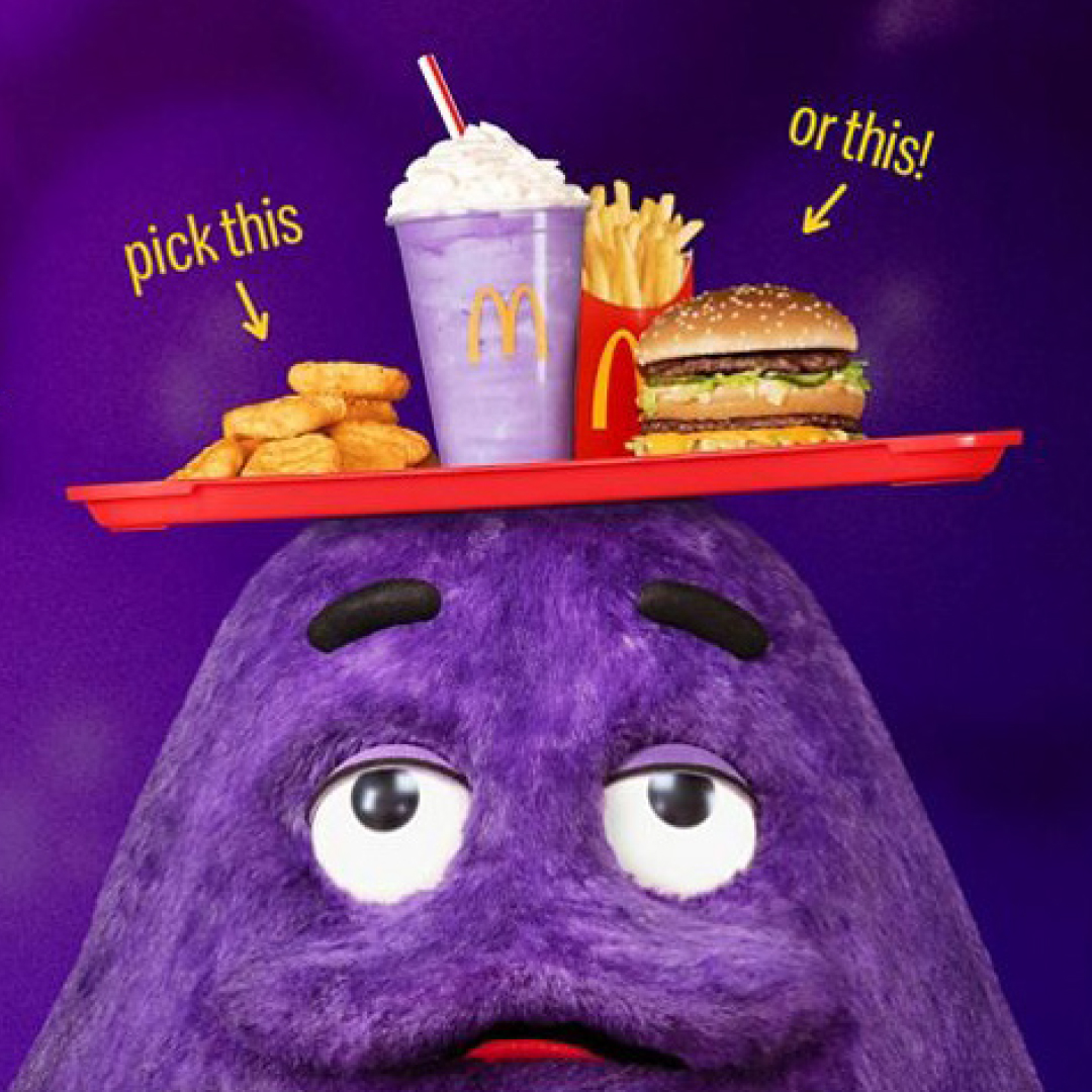 Grimmace meal promo photo